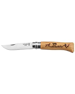Couteau Opinel 8 Inox Chien Chêne