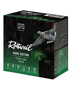Cartouches de Chasse Pigeon Rottweil Cal 12/70 N°6 32gr