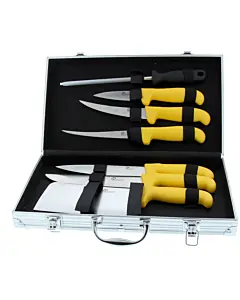 Mallette De 6 Couteaux De Boucher Pradel
