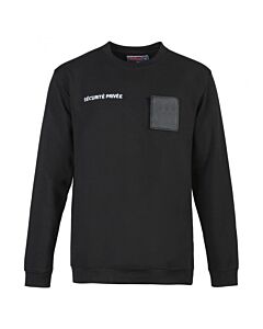 Sweat-Shirt Cityguard Securite Grande Fenetre Matricule à Broder Noir 