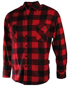 Chemise Polaire Treeland Carreaux Rouge et Noire