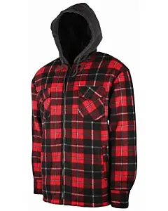 Chemise à Capuche Polaire Treeland Sherpa Rouge