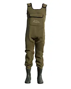 Waders Neoprène Kaki avec Renforts-1
