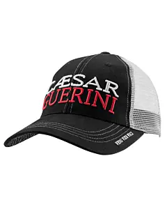 Casquette Caesar Guerini Noire Et Blanche