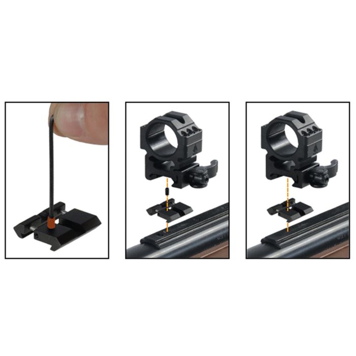 Rail adaptateur 11mm/21mm pour Lunette de Visée et Red Dots