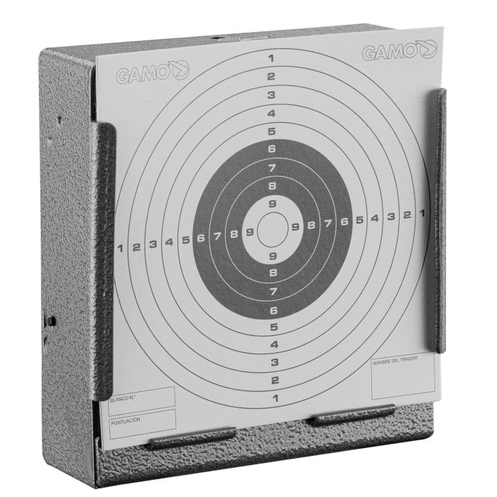 Porte Cible Plat Gamo Pour Carton 14x14 + Récupérateur de Plombs