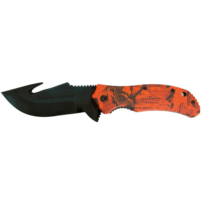 Couteau A Dépecer Kent Verney Carron Camouflage Blaze + Ouverture Rapide