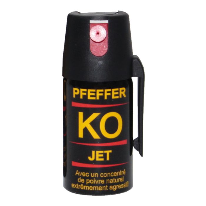 Bombe Lacrymogène Poivre Pfeffer KO JET + Gel