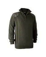Pull De Chasse Col Zip Deerhunter Sheffield Green Melange