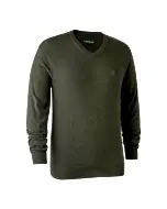 Pull De Chasse Col V Deerhunter Kingston Green Melange