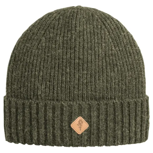Bonnet Tricote en Laine Pinewood Vert