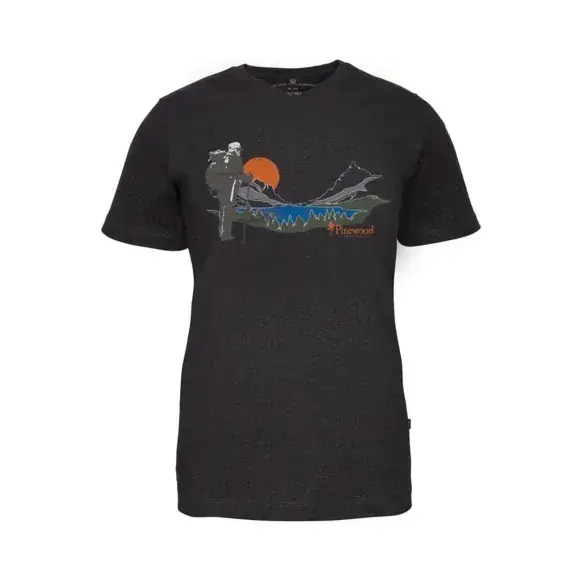T-shirt Pinewood Outdoor Recycle Finnveden Femme Anthracite