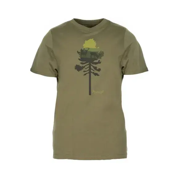 T-shirt Pinewood Outdoor Recycle Finnveden Femme Olive