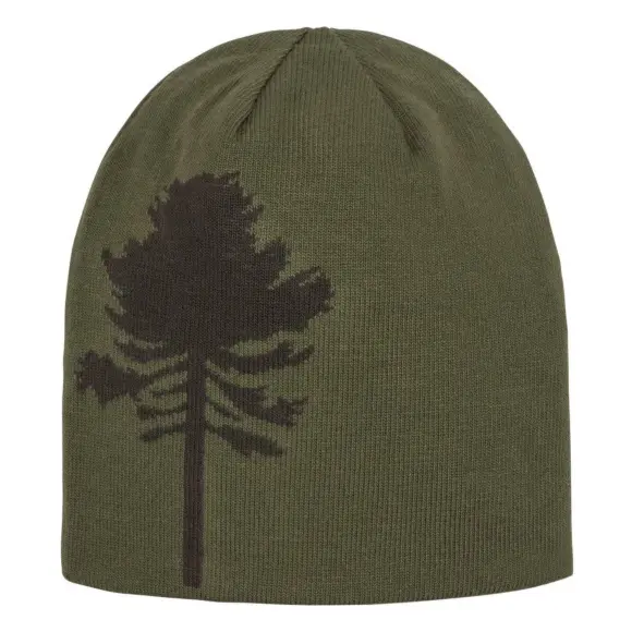 Bonnet Enfant Sapin Réversible Kaki et Orange Pinewood