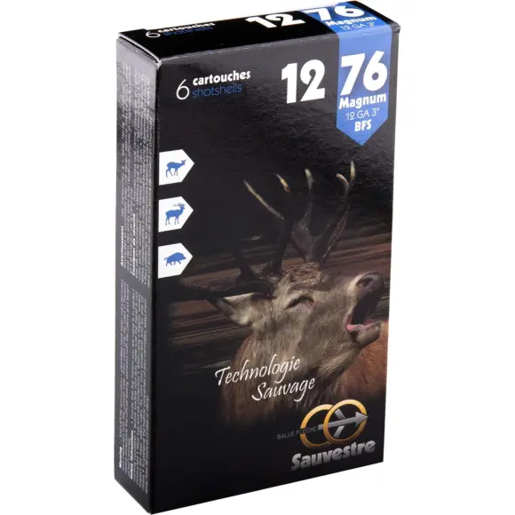 Balle De Chasse Sauvestre Calibre 12/76 Magnum-1
