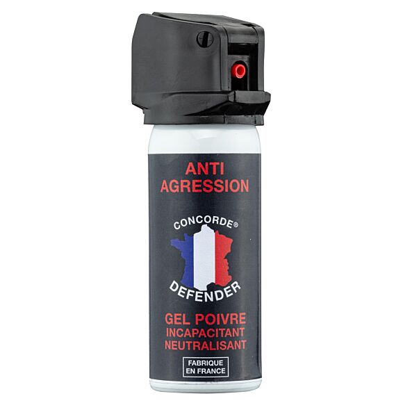 Aérosol Gel Poivre Anti Agression 50 ML Concorde Defender-1