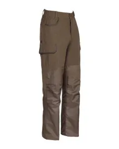 Pantalon De Chasse Percussion Savane Hyperstretch Renforcé Kaki