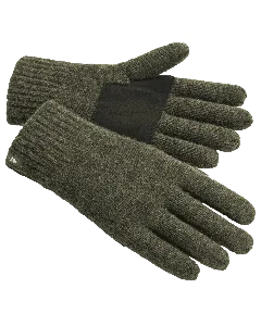 Gants Tricot en Laine Kaki Pinewood 