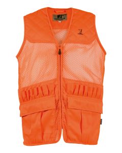 Gilet de Chasse Percussion Savane Filet Orange