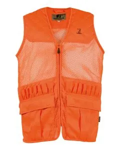 Gilet de Chasse Percussion Savane Filet Orange