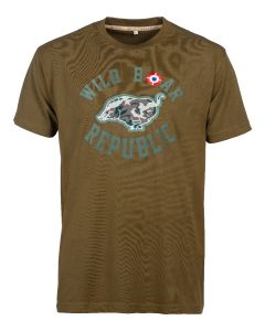 Tee Shirt Percussion Wild Board Republic Kaki