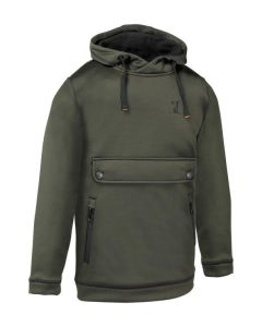 Sweat Zippé De Chasse Enfant Percussion Kaki