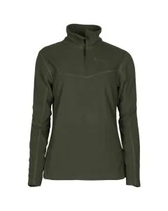 Pull en Polaire Vert Tiveden pour Femme Pinewood