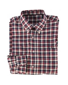 Chemise De Chasse à Carreaux Somlys 510 Rouge