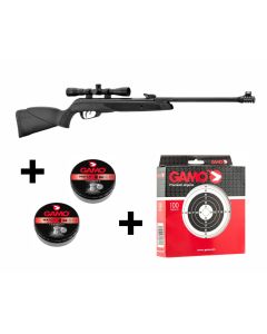 Pack Complet Carabine Gamo Black Bear Calibre 4,5 MM 19,90 Joules