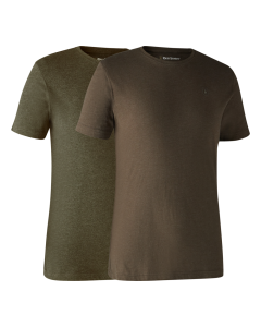 Lot De 2 Tee Shirt Deerhunter Adventure Green/Brown
