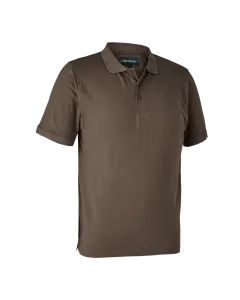 Polo De Chasse Deerhunter Gunnar Brown Leaf Melange