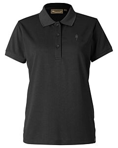 Polo Pinewood Ramsey Coolmax Femme Noir