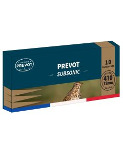Cartouche Subsonique Prévot Calibre 410 Magnum