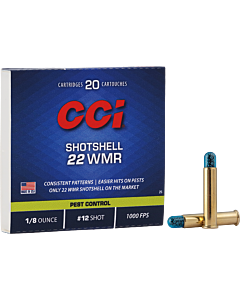 Balles CCI Calibre 22 WMR Shotshell Plomb 12