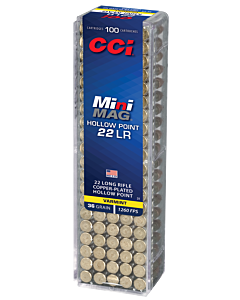 Balles CCI Calibre 22LR Mini Mag HP 36 Grains