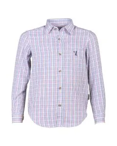 Chemise Enfant Percussion Petits Carreaux Rouge