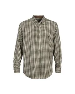 Chemise Enfant Percussion Petits Carreaux Marron Vert