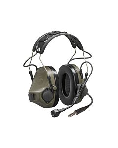 Casque 3M Peltor COMTAC VIII avec Micro et Câble Peltor Vert OD-1