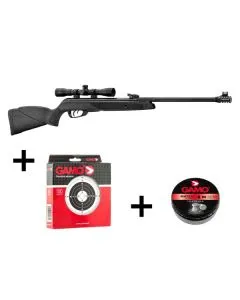 Pack Complet Carabine Gamo Black Bear Calibre 4,5 MM 19,90 Joules