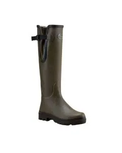 Bottes Vierzon Femme Le Chameau Doublées Jersey Vert Chameau