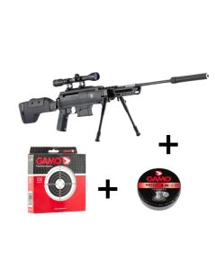 Pack Carabine Black Ops Sniper 19,90 Joules Calibre 4.5 MM, Plombs et Cibles-1