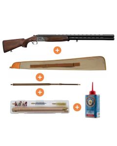 Pack Fusil De Chasse Superposé Country Calibre 12/76 Canon de 76 Cm