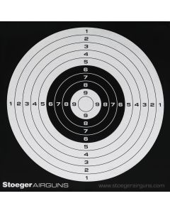 100 Cibles Stoeger pour Carabine à Plombs 14x14 cm