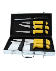 Mallette De 6 Couteaux De Boucher Pradel