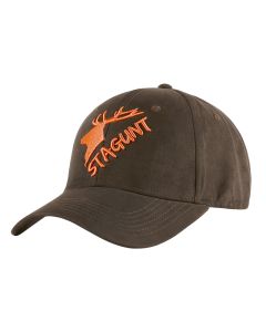 Casquette Peisey Stagunt Marron Logo Orange