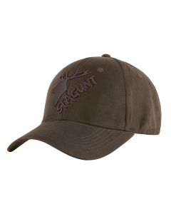 Casquette Peisey Stagunt Marron Logo Noir