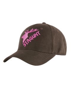 Casquette Peisey Stagunt Marron Logo Rose