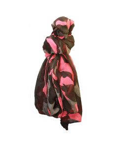 Chèche Justeen Scarf Stagunt Camo Militaire Rose