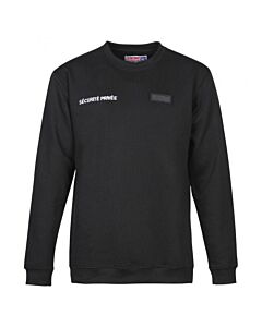 Sweat-Shirt Cityguard Securite Fenetre Matricule à Broder Noir 