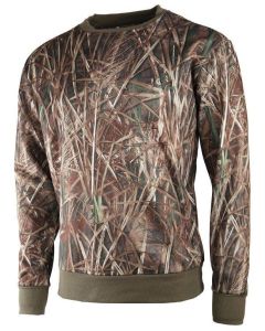 Sweat De Chasse Polaire Treeland Camouflage Roseaux